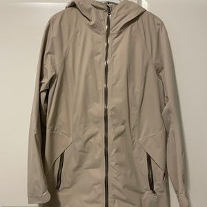Beige/Cream Lululemon Waterproof Rain Jacket